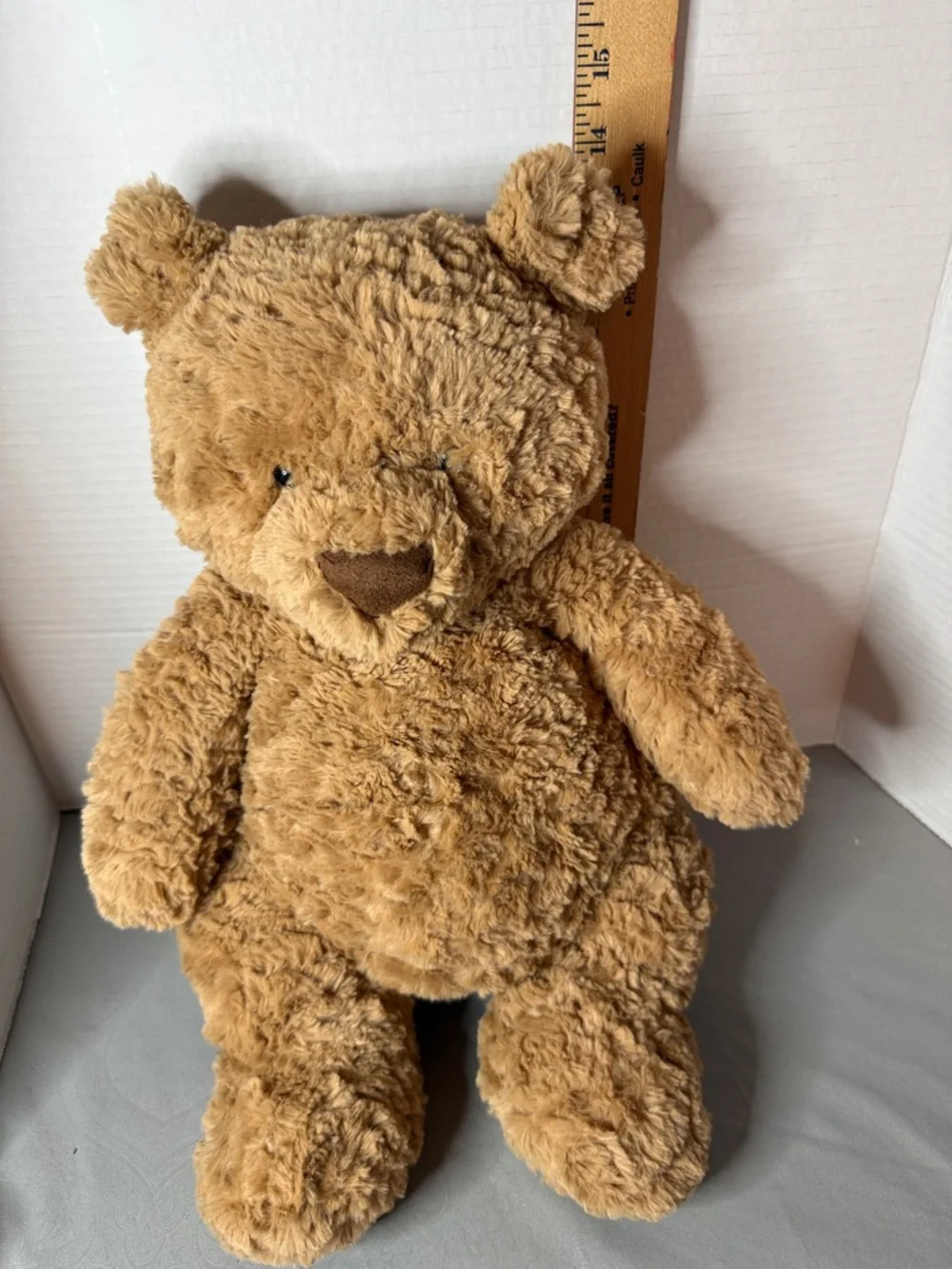 Jellycat Classic Legend Bartholomew Huge Teddy Bear Soft Tan Huggable 16.5”
